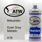 Preview: Mitsubishi, Dusk Gray Metallic, A18: 400ml Sprühdose, von ATW Autoteile West.